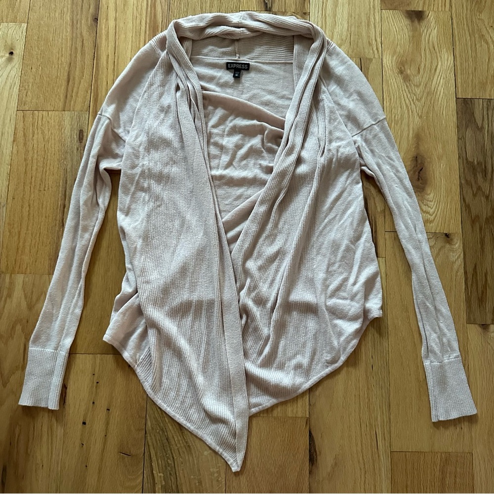 Express Soft Pink Cardigan Sweater